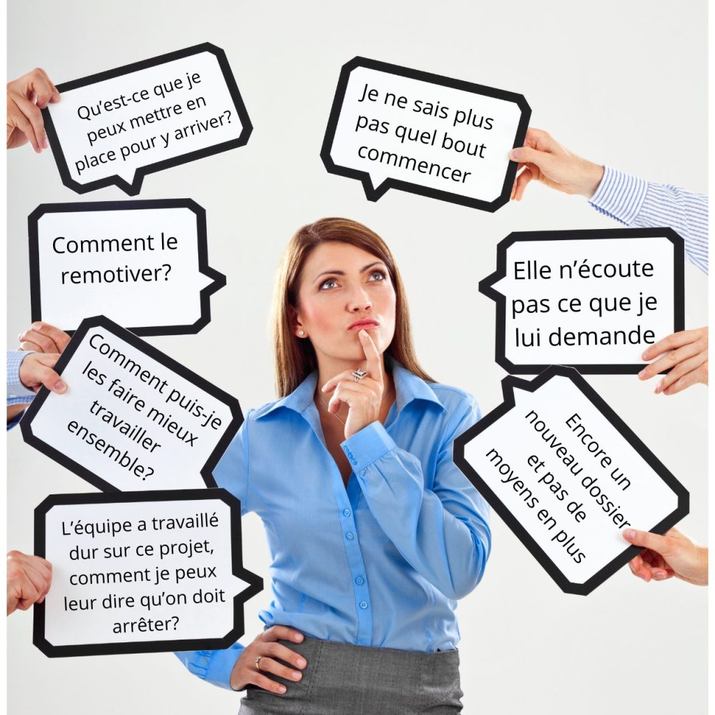 manager femme en doute